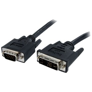 StarTech.com 1m DVI to VGA Display Monitor Cable - DVI to VGA (15 Pin) - 1 Meter DVI-A (m) to VGA (m) Analog Video Cable -