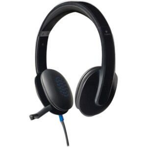 Logitech H540 Kabel Kopfbügel Stereo Headset - Schwarz - Binaural - Halboffen - 200 cm Kabel - Host-Schnittstelle: USB
