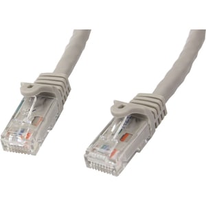 StarTech.com 15m CAT6 Ethernet Cable - Grey Snagless Gigabit - 100W PoE UTP 650MHz Category 6 Patch Cord UL Certified Wiri
