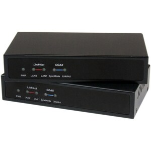 StarTech.com Gigabit Ethernet over Coaxial Unmanaged Network Extender Kit - 2.4km - 2.40 km Extended Range - Steel