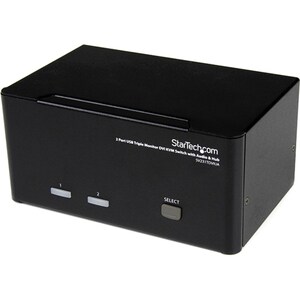 StarTech.com KVM Switchbox - TAA Compliant - 2 Computer(s) - WUXGA - 1920 x 1200 - Rack-mountable, Desktop
