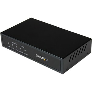 StarTech.com Gigabit Ethernet Over Coaxial LAN Extender Receiver - 2.4 km - 2 x Network (RJ-45)