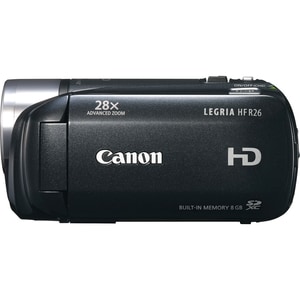 Canon Legria HF R26 Digital Camcorder - 7.6 cm (3") LCD Touchscreen - 1/4.85" CMOS - Full HD - Black - 16:9 - 3.1 Megapixe