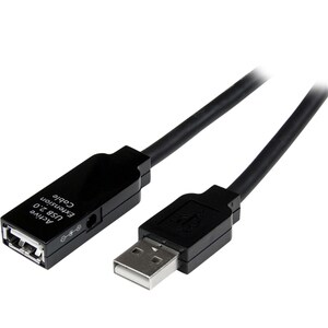 StarTech.com 15m USB 2.0 Repeater Kabel - Aktives USB Verlängerungskabel - Cable for Wandsteckdose, Stromadapter - 480 Mbi