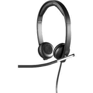 Logitech H650e Wired Over-the-head Headset - Binaural - Supra-aural - 50 Hz to 10 kHz - Noise Cancelling Microphone - USB