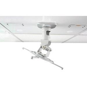 Amer Mounts Universal Drop Ceiling Projector Mount. Replaces 2'x2' Ceiling Tiles - Supports up to 30lb load, 360 degree ro