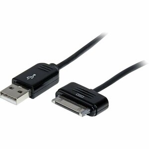 StarTech.com Cable Adaptador 2m Conector Dock USB para Samsung Galaxy Tab™ - Negro - USB A Macho - Cable for Tablet PC, Po