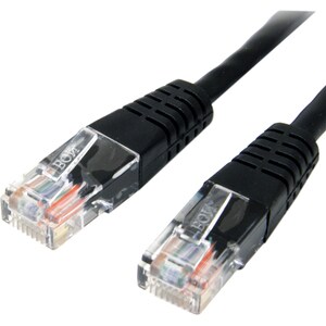 StarTech.com Cable de Red 1.8m Categoría Cat5e UTP RJ45 Fast Ethernet - Patch Moldeado - Negro - Cable de conexión - Negro