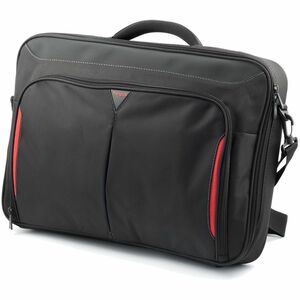 Targus Classic+ CN418EU Carrying Case for 43.2 cm (17") to 45.7 cm (18") Notebook, Accessories, Business Card - Black, Red