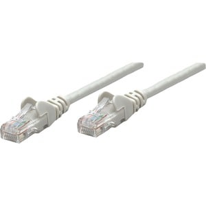 Network Patch Cable, Cat5e, 0.5m, Grey, CCA, U/UTP, PVC, RJ45, Gold Plated Contacts, Snagless, Booted, Lifetime Warranty -