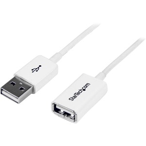 StarTech.com 3m White USB 2.0 Extension Cable A to A - M/F - Cable for Peripheral Device - First End: 1 x 4-pin USB 2.0 Ty