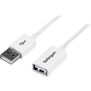 StarTech.com Cavo di prolunga USB 3 m bianco - A ad A M/F - Cable for Dispositivo periferico - 480 Mbit/s - Prolunga - Sch