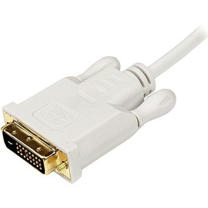 StarTech.com 6 ft Mini DisplayPort to DVI Adapter Converter Cable - Mini DP to DVI 1920x1200 - White - Connect a DVI displ