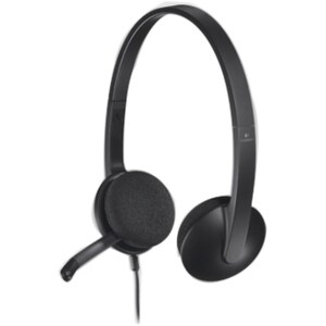Logitech Com fios Headset Estéreo Fone de ouvido - Preto - Binaural - Semi-aberto - 20 Hz para 20 kHz - 180 cm Cabo - USB