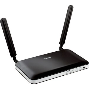 D-Link DWR-921, 4G LTE Router (2,4GHz WLAN Access Point, 1 x Mini-SIM Slot, LTE Kat.4, 2 x abnehmbare LTE-Antenne)