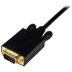 StarTech.com 15 ft Mini DisplayPort™ to VGA Adapter Converter Cable - mDP to VGA 1920x1200 - Black - First End: 1 x 20-pin