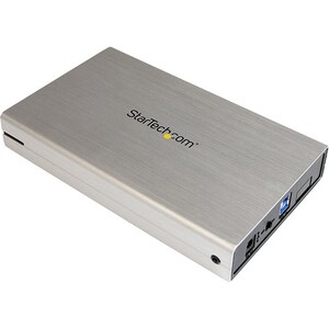 StarTech.com 3.5in Silver USB 3.0 External SATA III Hard Drive Enclosure with UASP â€" Portable External HDD - Turn a 3.5"