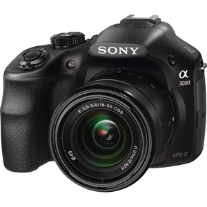 Sony alpha α3000 20.1 Megapixel Mirrorless Camera with Lens - 0.71" - 2.17" - Black - Exmor APS HD CMOS sensor Sensor - 3"