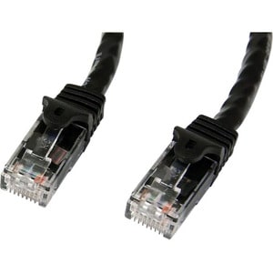 StarTech.com 3m Black Gigabit Snagless RJ45 UTP Cat6 Patch Cable - 3 m Patch Cord - 3m Cat 6 Patch Cable - Cable for Netwo