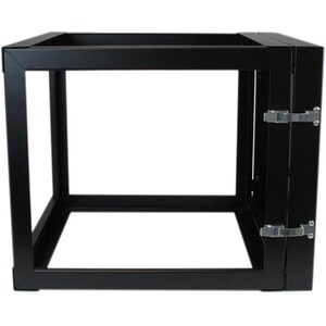 StarTech.com 8U 22in Depth Hinged Open Frame Wallmount Server Rack - Cold-rolled Steel (CRS) - 63.37 kg Maximum Weight Cap