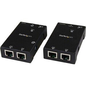 StarTech.com HDMI Over CAT5/CAT6 Extender with Power Over Cable - 50m (165 ft.) HDMI Video/Audio Over Dual Ethernet Cable 
