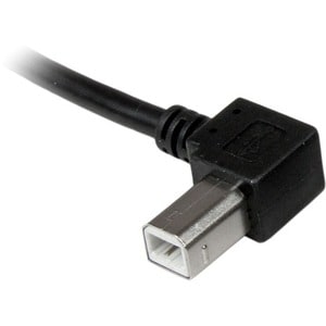 StarTech.com 2m USB 2.0 A to Left Angle B Cable - M/M - Cable for Scanner, Printer - First End: 1 x 4-pin USB 2.0 Type A -