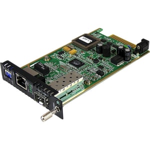 StarTech.com Gigabit Ethernet LWL / Glasfaser Medienkonverter Kartenmodul mit SFP Steckplatz - 1 Anschluss(e) - 1 x Netzwe