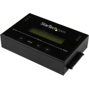 StarTech.com Duplicateur et Effaceur de Disque Dur Autonome 1:1, Cloneur et Effaceur de Disque SATA HDD/SSD, Écran LCD, Co