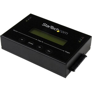 StarTech.com 1:1 Standalone Hard Drive Duplicator & Eraser, SATA HDD / SSD Disk Cloner / Copier / Wiper / Sanitizer, TAA C