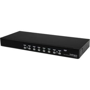 StarTech.com KVM Switchbox - TAA Compliant - 8 Computer(s) - 1920 x 1440 - 2 x USB - 1U - Rack-mountable