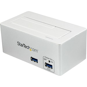 StarTech.com USB 3.0 SATA Hard Drive Docking Station SSD / HDD with integrated Fast Charge USB Hub and UASP For SATA 6 Gbp