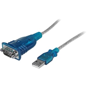 StarTech.com Data Transfer Adapter - 1 Pack - 1 x 9-pin DB-9 RS-232 Serial - Male - 1 x 4-pin USB 2.0 Type A - Male - Black