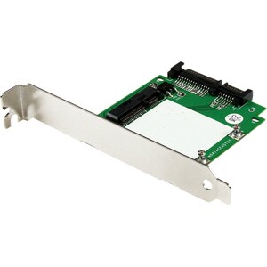 StarTech.com SATA to mSATA SSD Adapter w/ Full and Low Profile Brackets - SATA to Mini SATA Converter Card