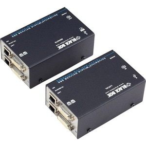 Black Box ServSwitch Wizard SRX DVI-D/USB Extender, Dual-Head - 1 Computer(s) - 1 Local User(s) - 196 ft Range - 3840 x 24