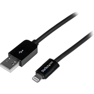 StarTech.com 3m Apple® 8-Pin Lightning Connector auf USB Kabel - USB Kabel für iPhone / iPod / iPad - Schwarz - Cable for 
