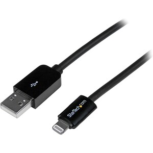 StarTech.com 3m (10ft) Long Black AppleÂ® 8-pin Lightning Connector to USB Cable for iPhone / iPod / iPad - Cable for iPho