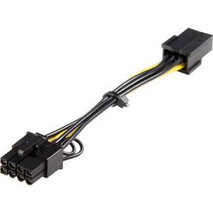 StarTech.com Cavo alimentazione Scheda video PCI Express - cavo Adattatore ATI e NVidia PCIe da 6 pin a 8 pin - Per Scheda
