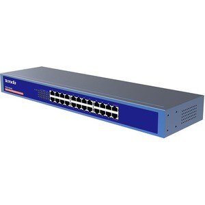 Tenda TEG1024G 24-Port Gigabit Ethernet Switch - 24 Ports - 10/100/1000Base-T - 2 Layer Supported - Twisted Pair - 1U - Ra