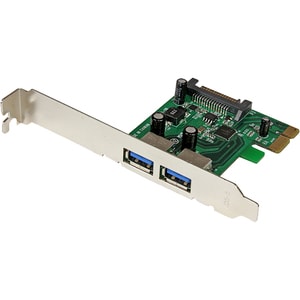 StarTech.com 2 Port PCI Express (PCIe) SuperSpeed USB 3.0 Card Adapter with UASP - SATA Power - 5Gbps - Add 2 SuperSpeed U