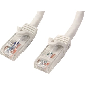 StarTech.com 3m CAT6 Ethernet Cable - White Snagless Gigabit - 100W PoE UTP 650MHz Category 6 Patch Cord UL Certified Wiri