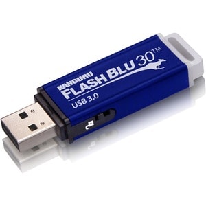 Kanguru FlashBlu30 with Physical Write Protect Switch SuperSpeed USB3.0 Flash Drive - 32 GB - Write Protection Switch, Sho