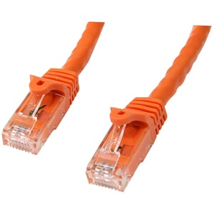 StarTech.com 3m Orange Gigabit Snagless RJ45 UTP Cat6 Patch Cable - 3 m Patch Cord - Ethernet Patch Cable - RJ45 Male to M