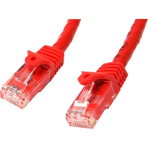 StarTech.com 3m Red Gigabit Snagless RJ45 UTP Cat6 Patch Cable - 3 m Patch Cord - Ethernet Patch Cable - RJ45 Male to Male