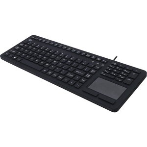 Adesso Antimicrobial Waterproof Touchpad Keyboard - Cable Connectivity - USB Interface - 108 Key Windows Key Hot Key(s) - 