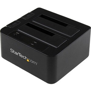 StarTech.com Dual-Bay USB 3.0 / eSATA to SATA Hard Drive Docking Station, 2.5/3.5" SATA III, SSD/HDD Dock, Top-Loading - D