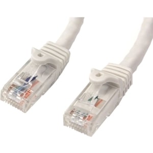 StarTech.com Câble réseau Cat6 Gigabit UTP sans crochet de 2m - Cordon Ethernet RJ45 anti-accroc - M/M - Blanc - Cable for