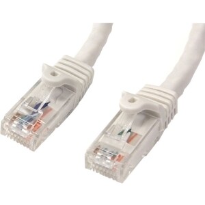 StarTech.com 2m White Gigabit Snagless RJ45 UTP Cat6 Patch Cable - 2 m Patch Cord - Ethernet Patch Cable - RJ45 Male to Ma