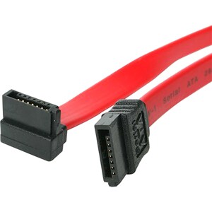 StarTech.com 18in SATA to Right Angle SATA Serial ATA Cable - Cable for Motherboard, Hard Drive, Computer Case, Workstatio