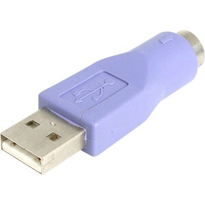StarTech.com - Keyboard adapter - 6 pin PS/2 (F) - 4 pin USB Type A (M) - 1 x 4-pin Type A USB Male - 1 x 6-pin Mini-DIN (