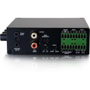 C2G 50W Audio Amplifier - Plenum Rated - 8 Ohm - 20 Hz to 20 kHz